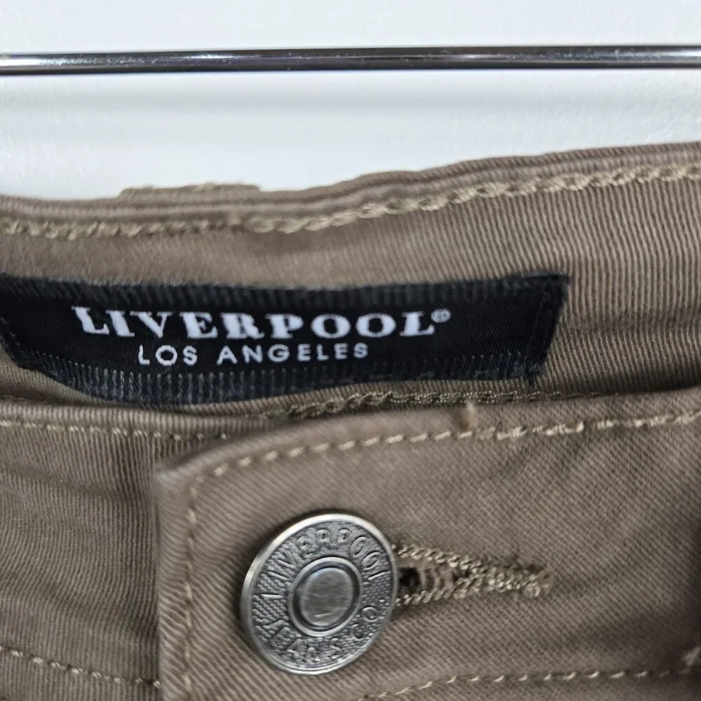 Liverpool Men's Size 30x34 Cub‎ Brown Relaxed Straight Jeans NWT